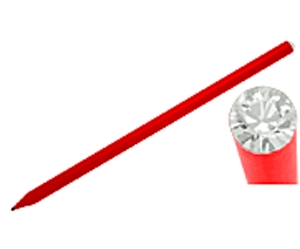 Piros Swarovski kristállyal díszített ceruza (001 Crystal) - Kristály