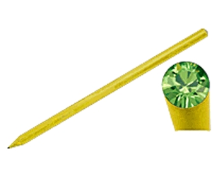 Arany Swarovski kristállyal díszített ceruza (214 Peridot)