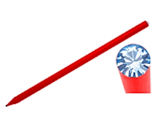 Piros Swarovski kristállyal díszített ceruza (211 Light Saphire)