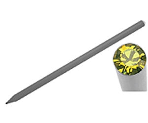 Ezüst Swarovski kristállyal díszített ceruza (385 Lime)