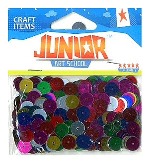 Junior hobbikellék - flitter (színes körök)
