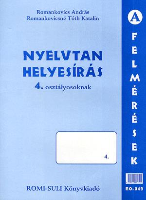 Nyelvtan, helyesírás 4. osztályosoknak - Felmérések