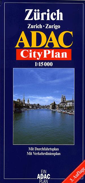 Zürich 1 : 15 000 - Várostérkép