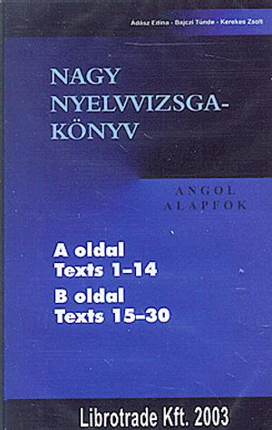Nagy nyelvvizsgakönyv hangkazetta