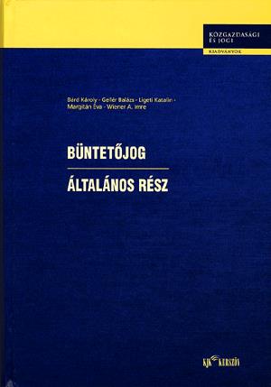 Büntetőjog - Általános rész