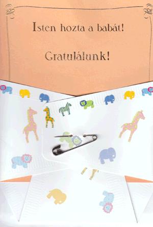 Baba gratuláció képeslap - lány 05601561