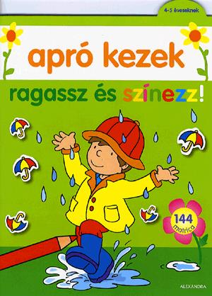 Apró kezek: Ragassz és színezz! (Zöld)