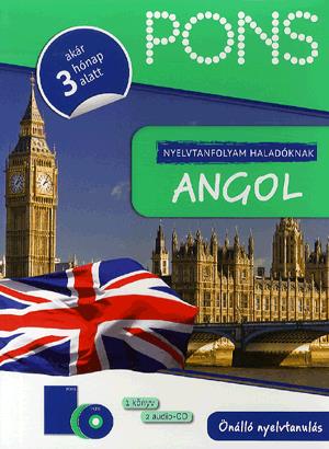 PONS Nyelvtanfolyam haladóknak: Angol (1 könyv + 2 audio CD)