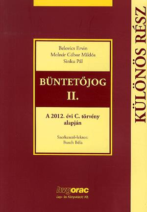 Büntetőjog II. - Különös Rész