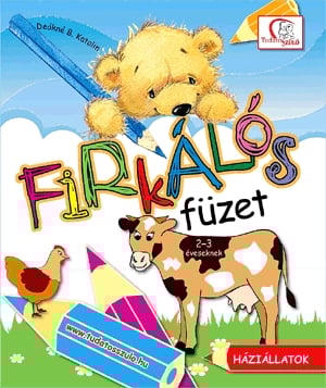 Firkálós füzet 2-3 éveseknek - Háziállatok