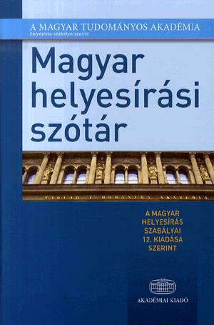 Magyar helyesírási szótár