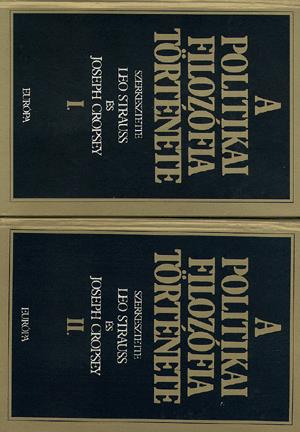 A politikai filozófia története I-II.