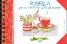 Rubrica per scivere Indirizzi e dei numeri