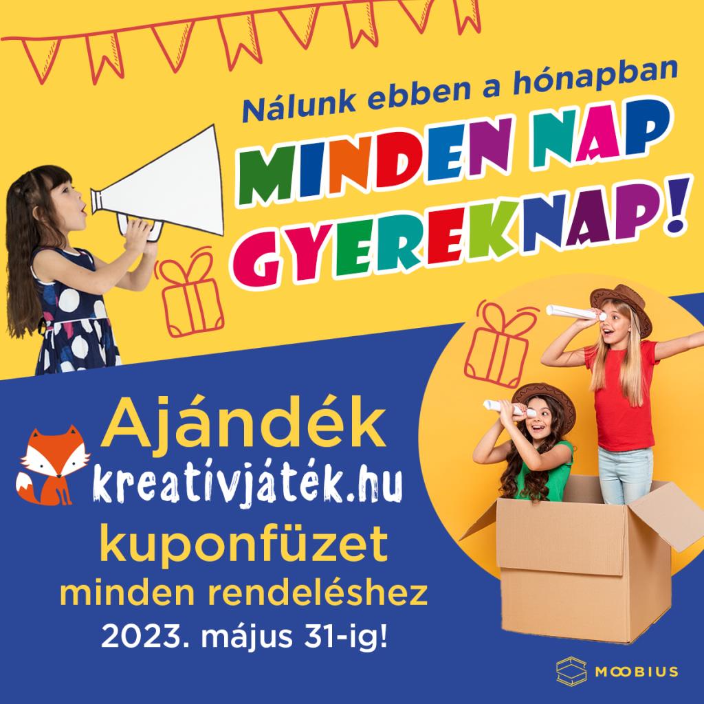 Kreatívjáték gyereknapi banner