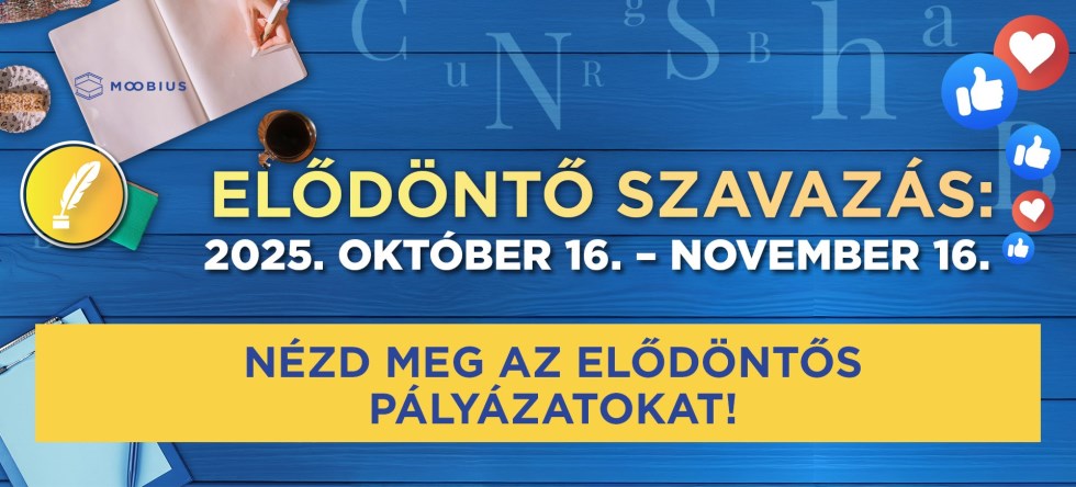 Elindult a Moobius Kortárs Irodalmi Verseny 2025 elődöntője!