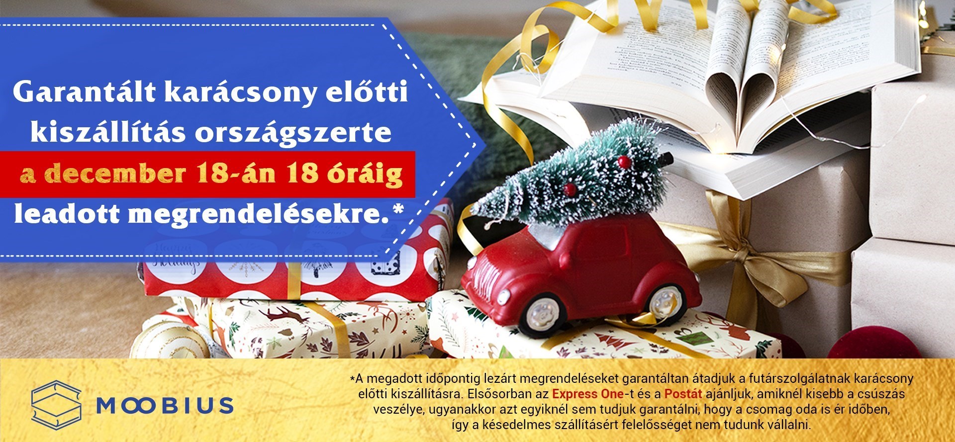 Információ a karácsony előtti kiszállításunkról