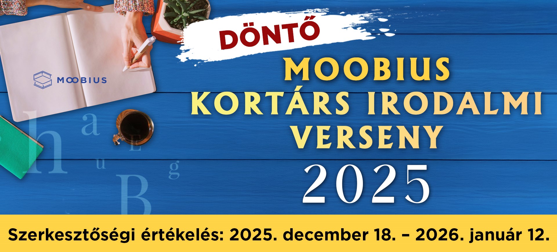 Moobius Kortárs Irodalmi Verseny 2025 – Döntő