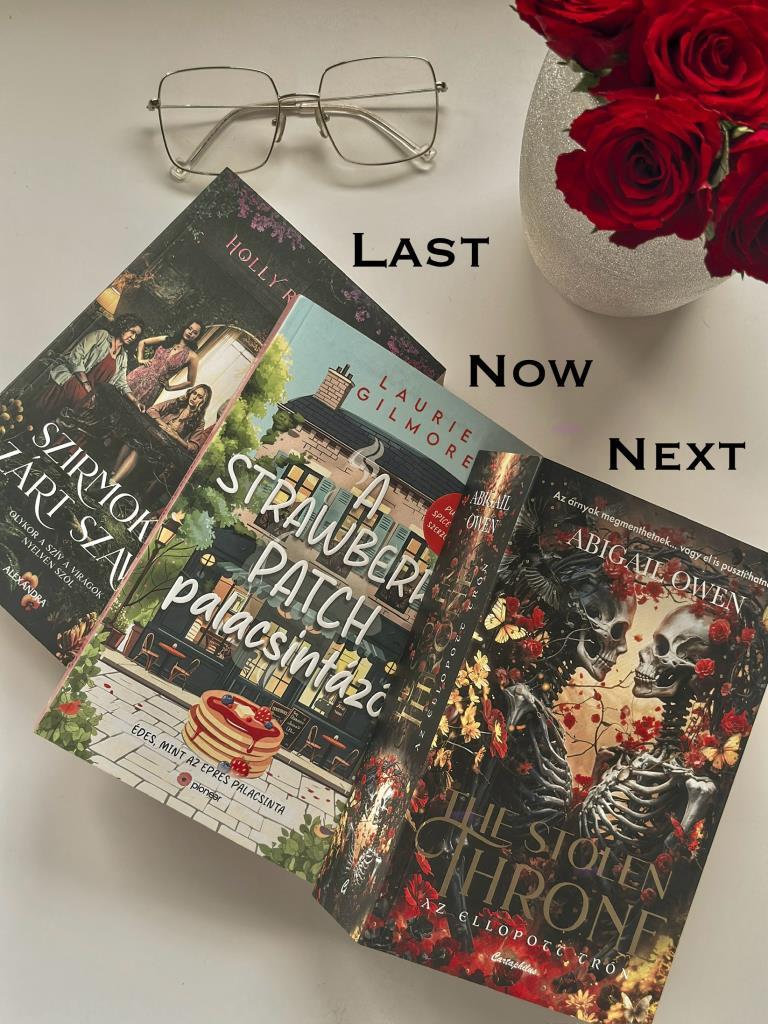 Last, Now , Next 🤍

Tegnap éjszaka kedvet kaptam hozzá, hogy beleolvassak a frissen megjelnt Laurie Gilmore regénybe, a A Strawberry Patch palacsintázóba. 
Bár a sorozat első részét nem olvastam (még