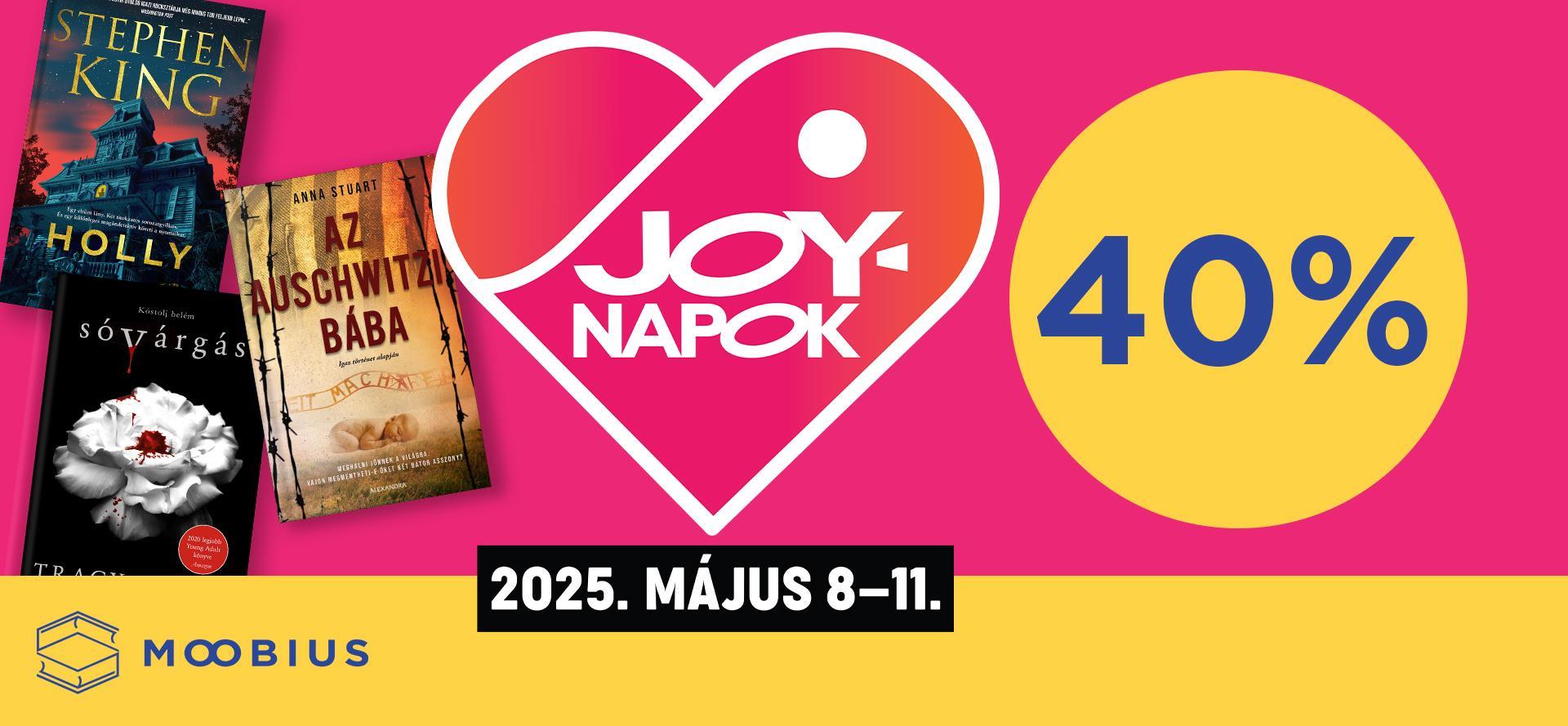 JOY-napok a Moobius online könyváruházban!